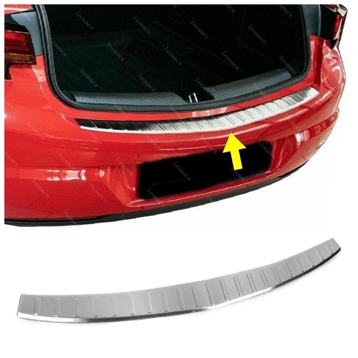 OPEL Astra K OPEL ASTRA K 2015> Arka Tampon Üstü Koruma P.Çelik HB (Taşlı) - 2529 120139T