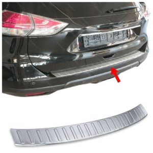 Nissan X-TRAIL  T32 NISSAN X-TRAIL T32 2013-2017 Arka Tampon Üstü Koruma P.Çelik (Taşlı) - 2418 120100T