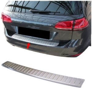 Volkswagen GOLF 7 VW GOLF 7 2012-2019 Arka Tampon Üstü Koruma P.Çelik SW(Taşlı) - 3543 120068T
