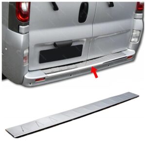 Renault TRAFIC  II RENAULT TRAFIC II 2001-2014 Arka Tampon Üstü Koruma P.Çelik (Taşlı) - 2817 120009T