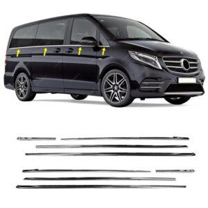 Mercedes VITO W447 MERCEDES VITO W447 2014> Cam Çıtası 8 Prç. L2 UZUN ŞASE-ÇİFT SÜRGÜ - 2122 500298