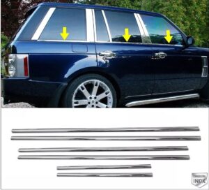 Range Rover MK3 L322 RANGE ROVER MK3 L322 2002-2012 Cam Çıtası 6 Prç. P.Çelik (Taşlı) - 4103 500147T