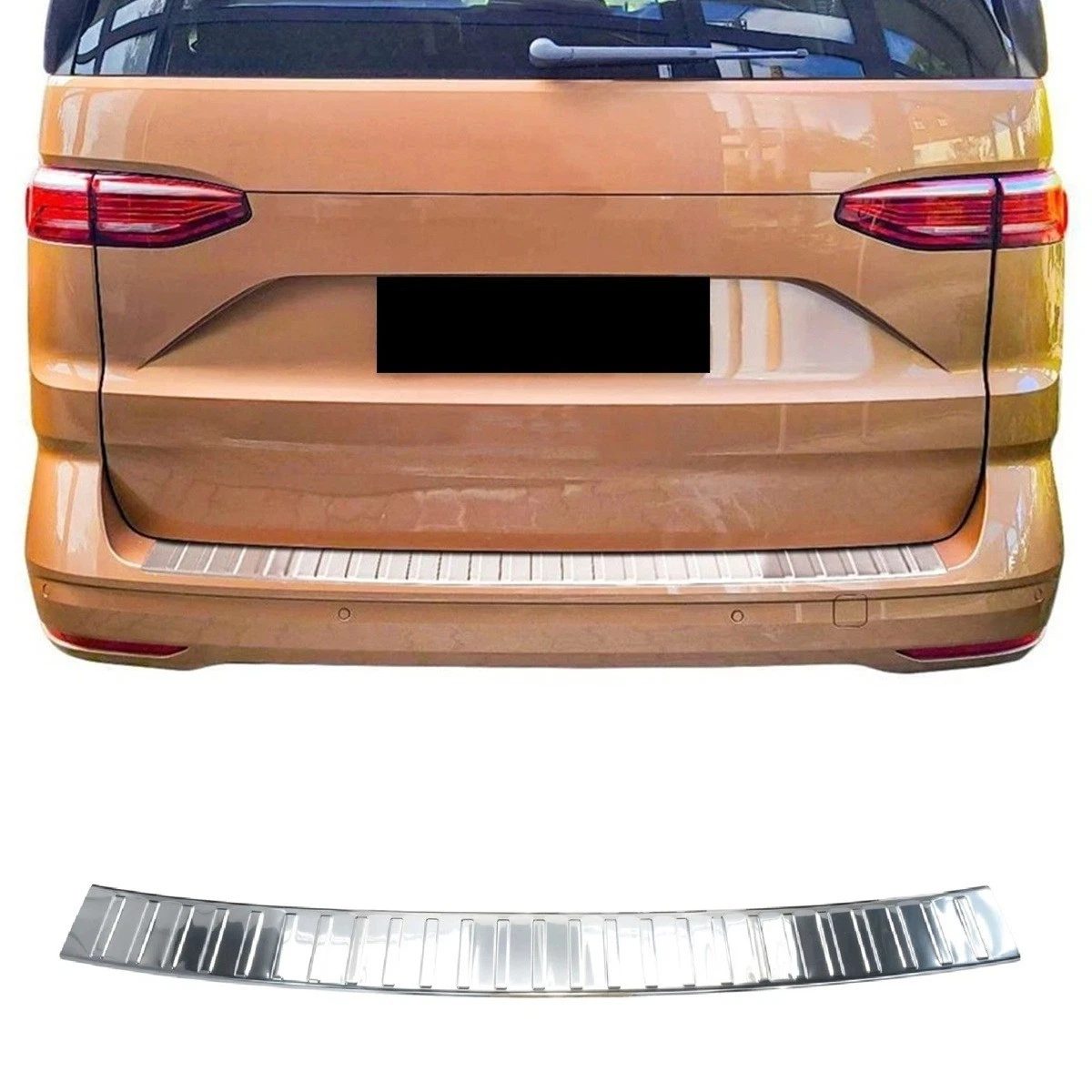 Volkswagen T7 TRANSPORTER VW T7 TRANSPORTER 2021> Arka Tampon Üstü Koruma P.Çelik - 3560 120292