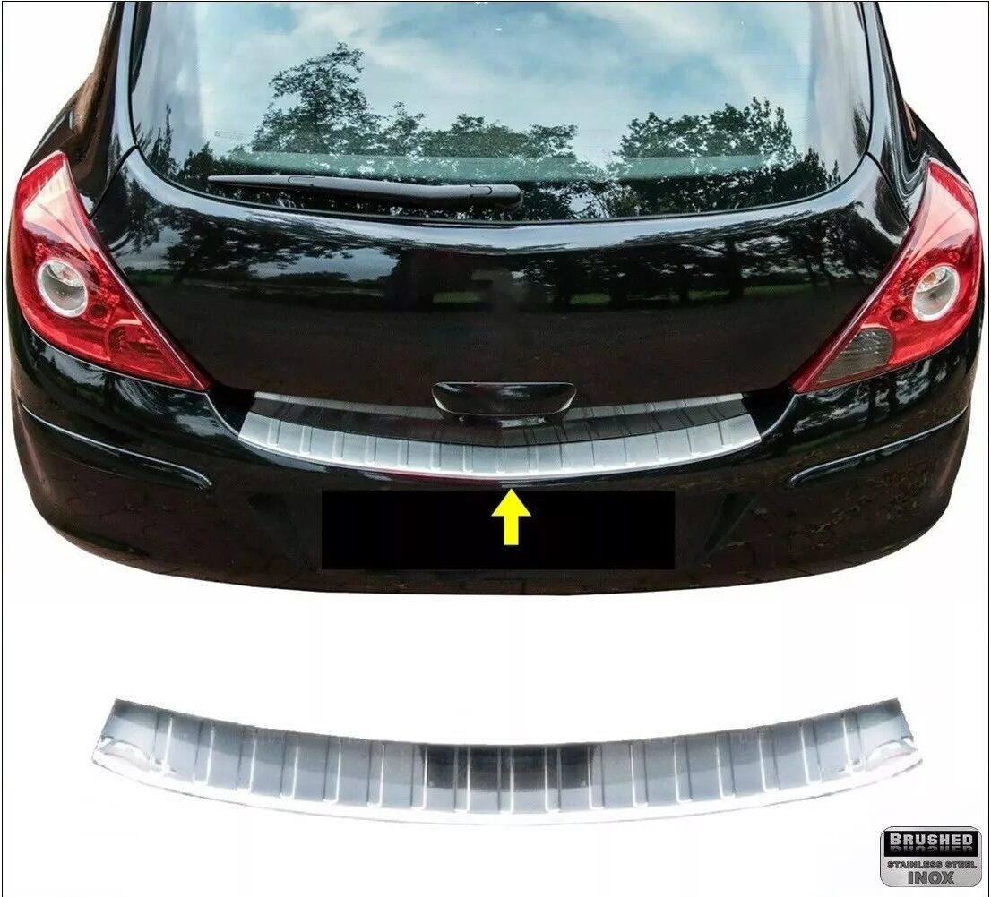 Opel CORSA D OPEL CORSA D 2006-2014 Arka Tampon Üstü Koruma P.Çelik (Taşlı) - 2508 120142T