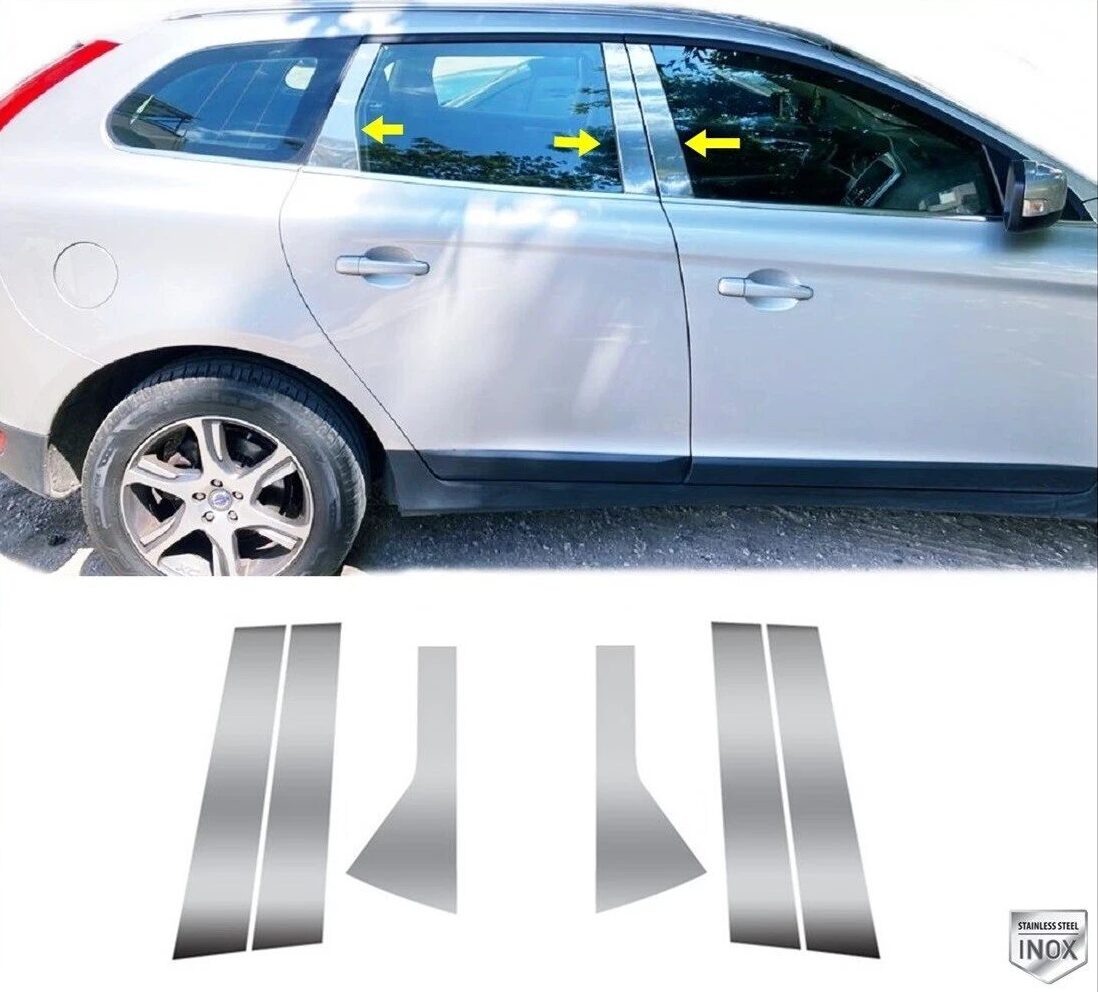 Volvo XC-60 MK1 VOLVO XC60 MK1 2009-2017 Kapı Direği Seti 6 Prç. P.Çelik - 4703 250182