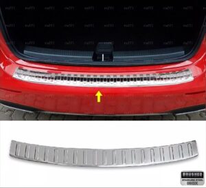 Volkswagen ID.3 VW ID.3 2019> Arka Tampon Üstü Koruma P.Çelik (Taşlı) - 3558 120225T