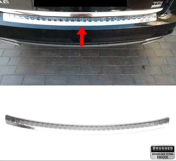 AUDI A6 C7 2010-2018 Arka Tampon Koruma P.Çelik (Taşlı) SW - 1617 120104T