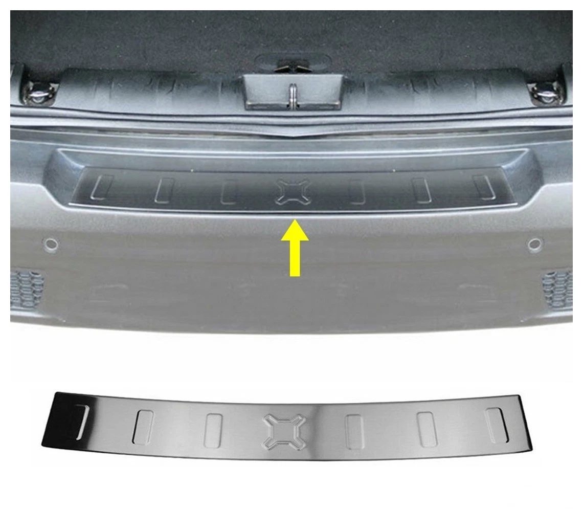 Jeep RENEGADE JEEP RENEGADE 2014> Arka Tampon Üstü Koruma P.Çelik (Taşlı) - 3805 120101T