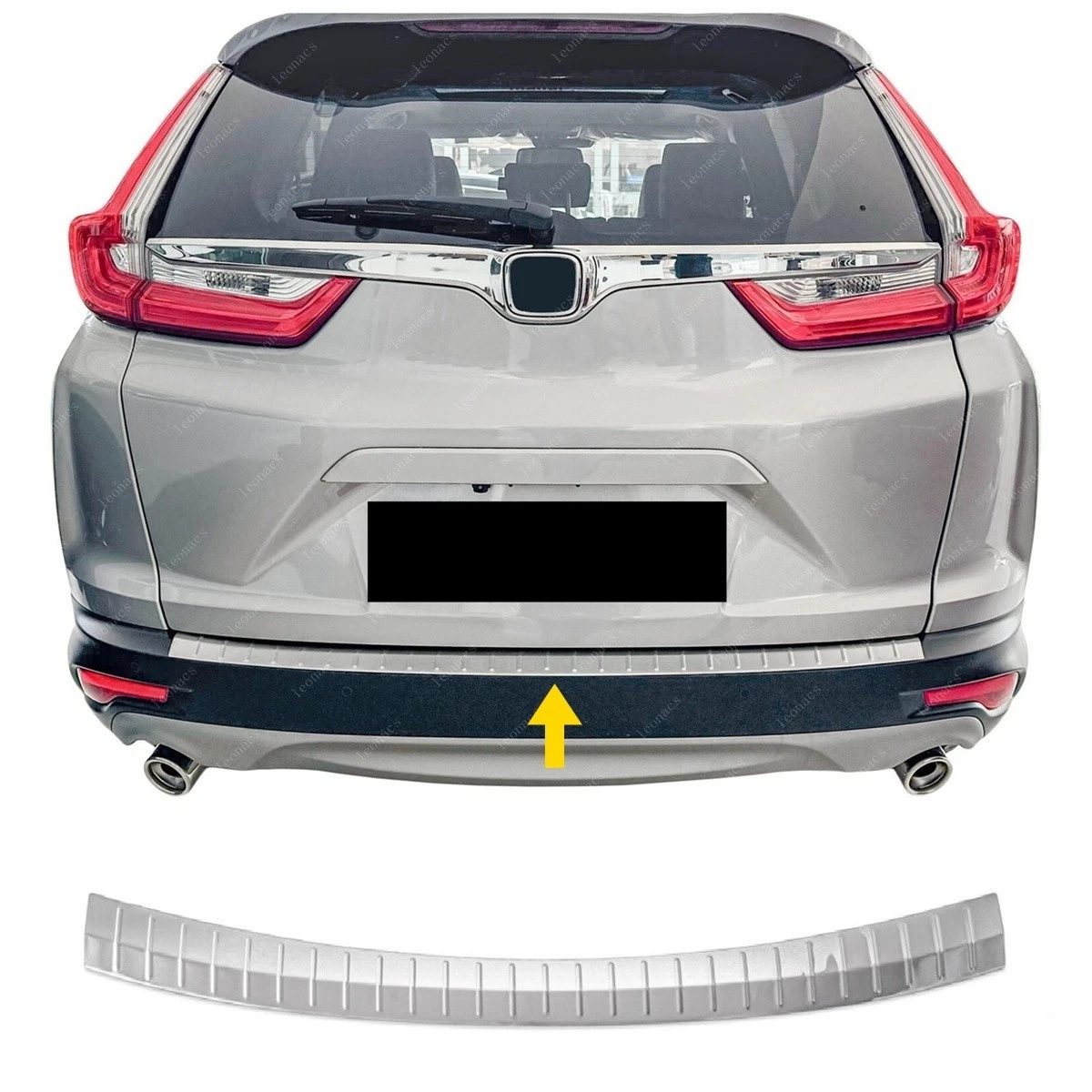 HONDA CR-V MK6 HONDA CR-V MK6 2020> Arka Tampon Üstü Koruma P.Çelik (Taşlı) - 1312 120261T