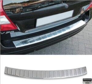 Volvo V70 Mk3 VOLVO V70 MK3 2007-2013 Arka Tampon Üstü Koruma P.Çelik (Taşlı) - 4702 120117T