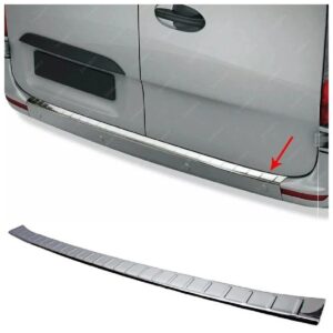 Mercedes SPRINTER W907 Arka Tampon Üstü Koruma P.Çelik, SPRINTER W907 Rear Bumper Sill Protector S. Steel,2130120171 Arka Tampon Üstü Koruma P.Çelik - 2130 120171