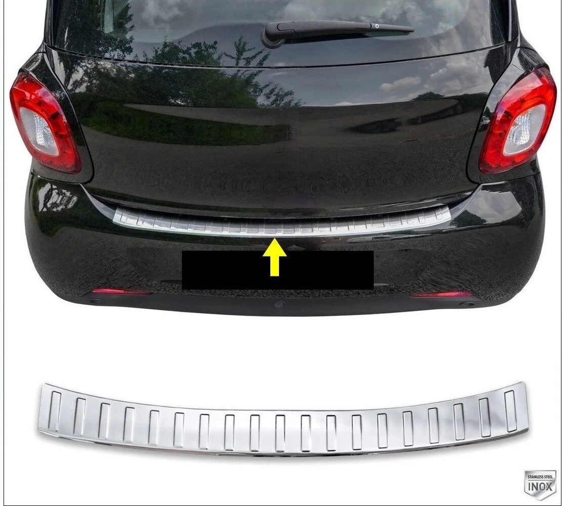 Mercedes SMART W453 MERCEDES SMART W453 2014-2019 Arka Tampon Üstü Koruma P.Çelik - 2132 120299