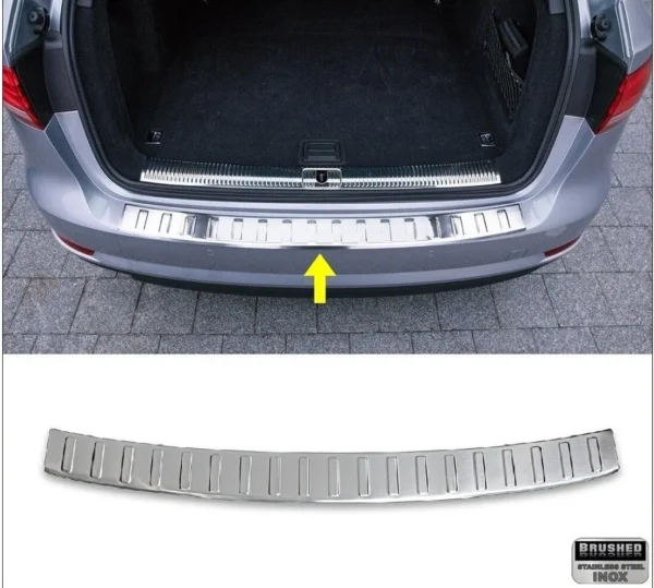 AUDI A4 B9 2015> Arka Tampon Üstü Koruma P.ÇELİK (Taşlı) SW - 1622 120134T