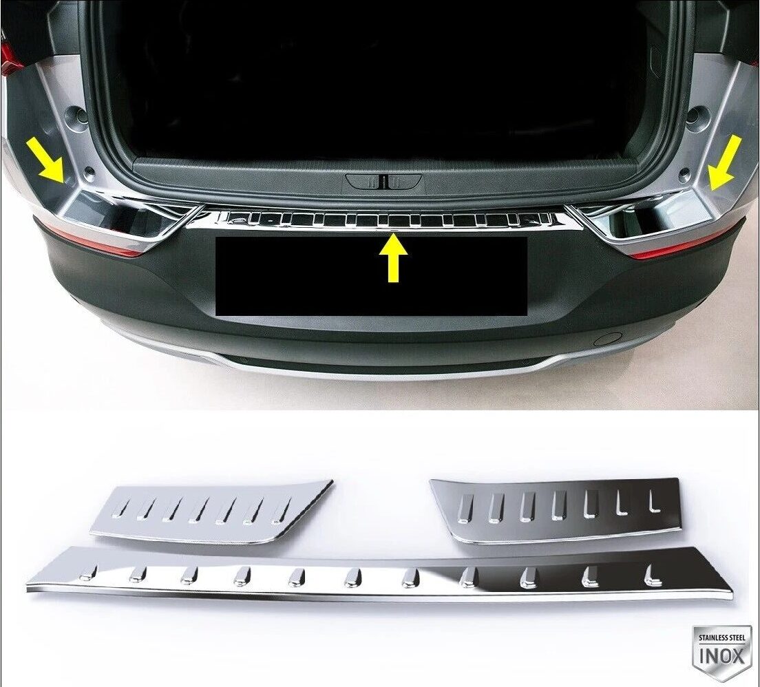 Opel GRANDLAND X OPEL GRANDLAND X 2017> Arka Tampon Üstü Koruma 3 Prç. P.Çelik - 2524 120226