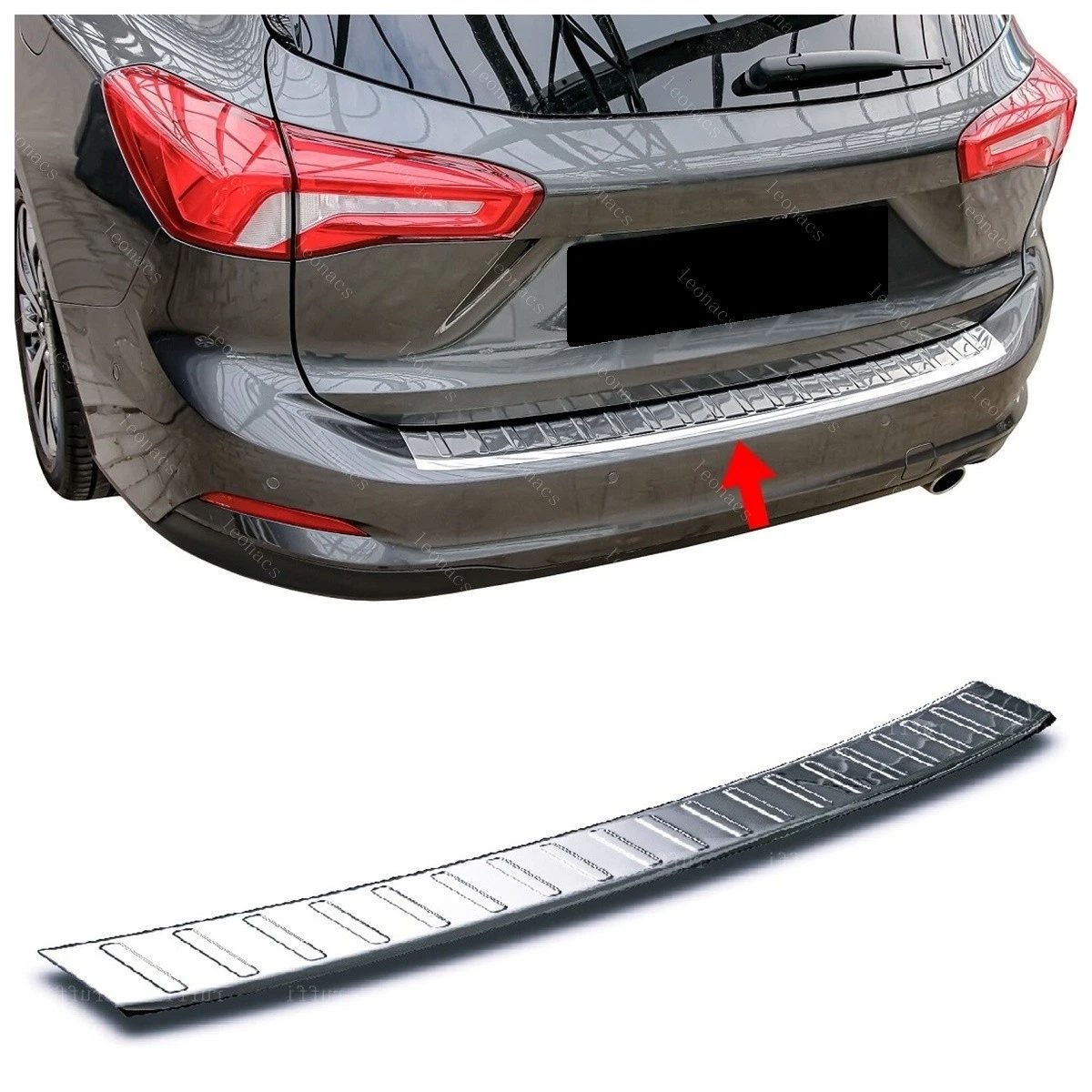 Ford FOCUS Mk4 FORD FOCUS MK4 2018> Arka Tampon Üstü Koruma P.Çelik COMBİ - 1236 120193