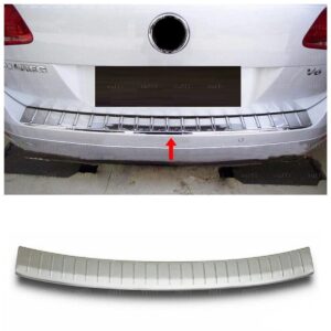 Volkswagen TOUAREG  MK2 VW TOUAREG MK2 2010-2017 Arka Tampon Üstü Koruma P.Çelik (Taşlı) - 3528 120107T