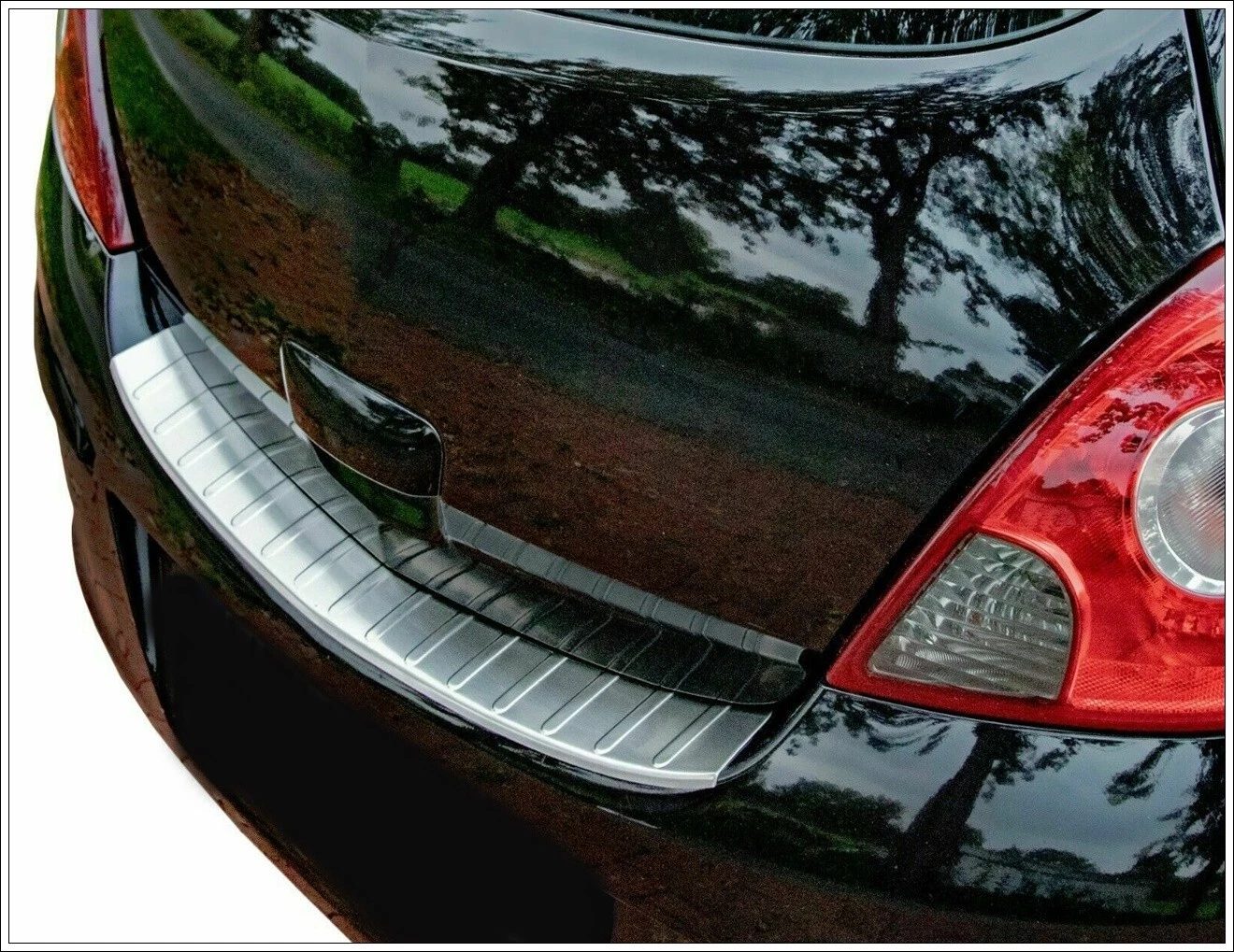 Opel CORSA D OPEL CORSA D 2006-2014 Arka Tampon Üstü Koruma P.Çelik (Taşlı) - 2508 120142T - Görsel 2