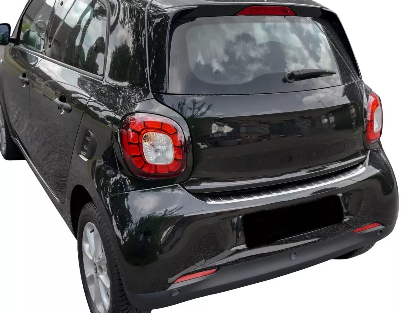 Mercedes SMART W453 MERCEDES SMART W453 2014-2019 Arka Tampon Üstü Koruma P.Çelik - 2132 120299 - Görsel 2