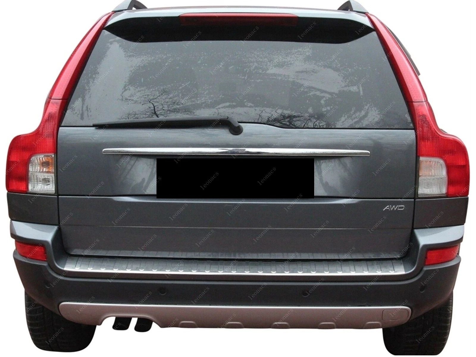 Volvo XC-90 Mk1 VOLVO XC90 MK1 2002-2014 Arka Tampon Üstü Koruma P.Çelik (Taşlı) - 4705 120110T - Görsel 2