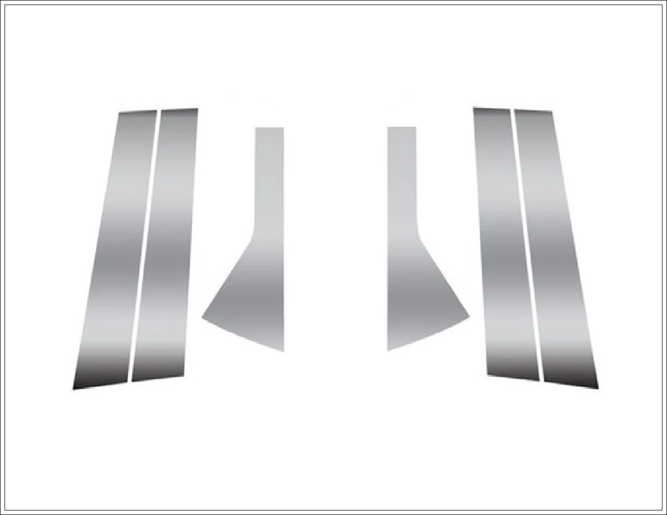 Volvo XC-60 MK1 VOLVO XC60 MK1 2009-2017 Kapı Direği Seti 6 Prç. P.Çelik - 4703 250182 - Görsel 2