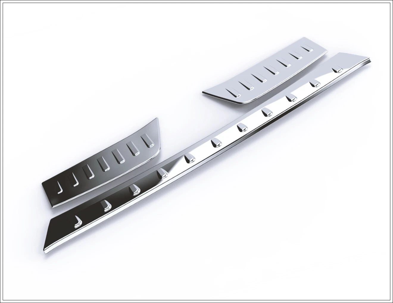 Opel GRANDLAND X OPEL GRANDLAND X 2017> Arka Tampon Üstü Koruma 3 Prç. P.Çelik - 2524 120226 - Görsel 4