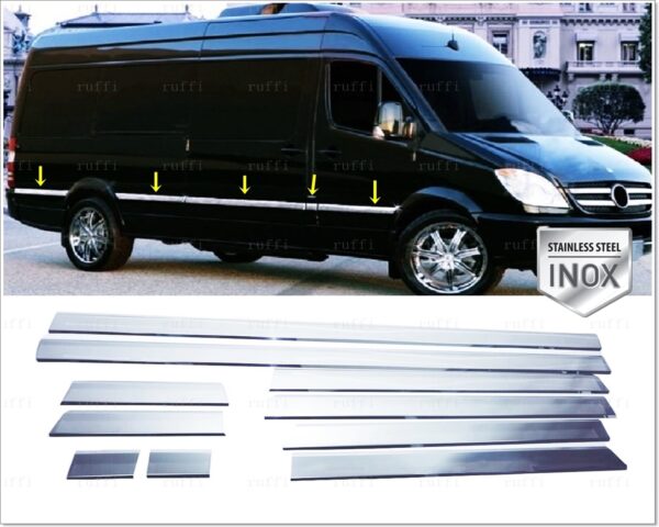 Mercedes SPRINTER W906 Yan Kapı Çıtası 10 pcs. P.Çelik UZUN ŞASE - 2107 900028