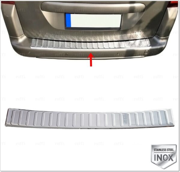 Peugeot PARTNER TEPEE Arka Tampon Üstü Koruma FORMLU P.Çelik - 2616 120029