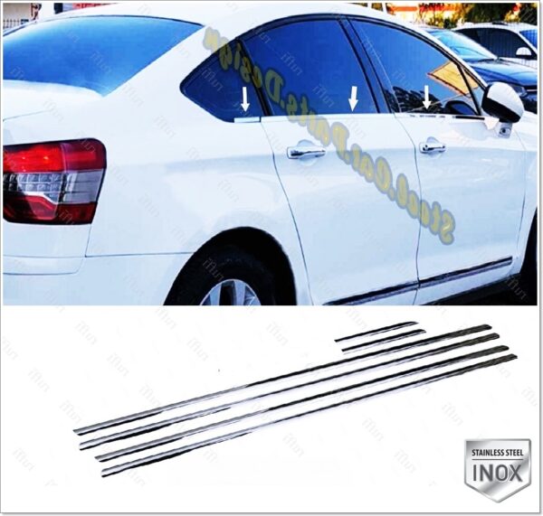 Citroen C5  MK3 Cam Çıtası 6 Pcs. P.Çelik - 2713 500087