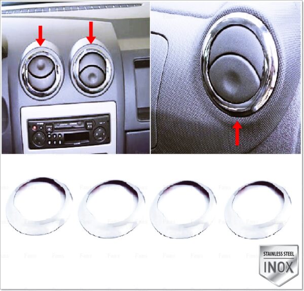 Dacia DUSTER Havalandırma Çerçeve 4pcs. P.Çelik - 3101 000002