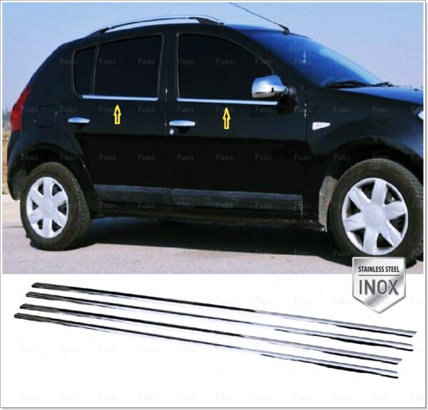 Dacia SANDERO  I Cam Çıtası 4 Pcs. P.Çelik - 3102 500015