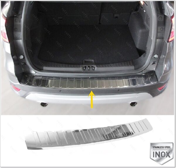 Ford KUGA MK3 Arka Tampon Üstü Koruma P.Çelik, KUGA MK3 Rear Bumper Sill Protector S. Steel,1239120168 Arka Tampon Üstü Koruma P.Çelik - 1239 120168