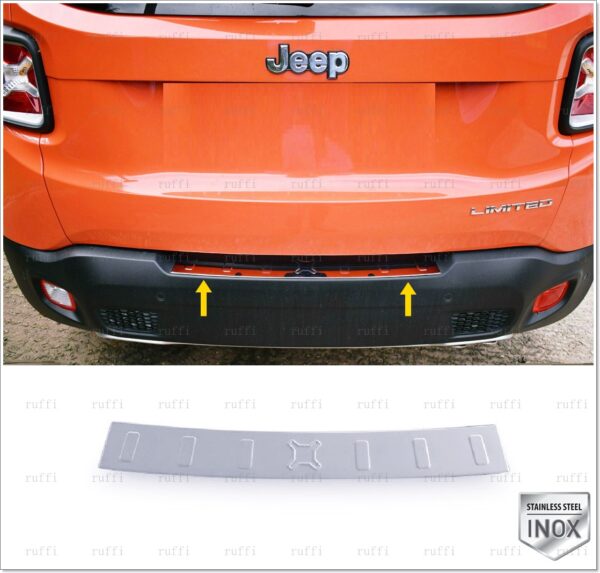 Jeep RENEGADE Arka Tampon Üstü Koruma P.Çelik - 3805 120101