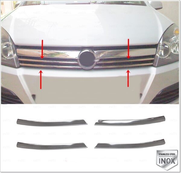 Opel Astra H Ön Panjur 4 pcs. P.Çelik - 2501 400045