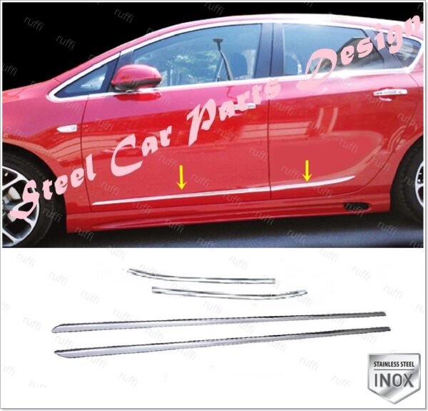 Opel Astra J Yan Kapı Çıtası 4 Prç. P.Çelik - 2505 900054