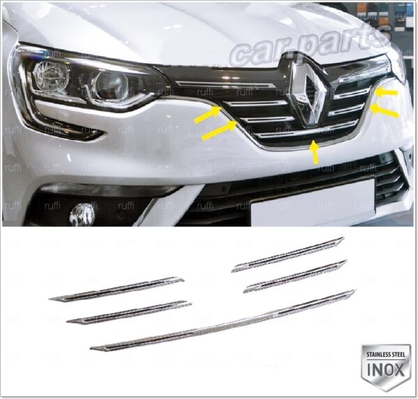 Renault MEGANE 4 Ön Panjur 5 pcs. P.Çelik - 2832 400202