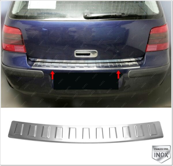 Volkswagen GOLF 4 Arka Tampon Üstü Koruma P.Çelik - HB - 3508 120096