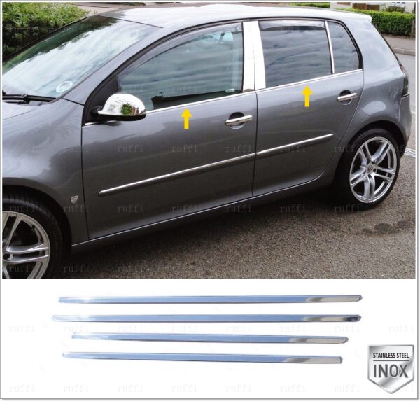 Volkswagen GOLF 5 Cam Çıtası 4 Prç. P.Çelik - 3509 500076