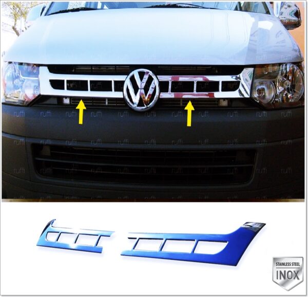 Volkswagen T5 CARAVELLE-MULTIVAN Ön Panjur 2 prç. P.Çelik - 3532 400058