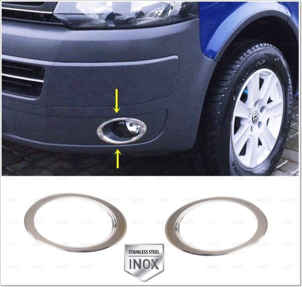 Volkswagen T5 TRANSPORTER Sis Farı Çerçevesi 2 Prç. P.Çelik - 3531 650024