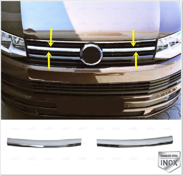 Volkswagen T6 TRANSPORTER Ön Panjur 2 prç. P.Çelik HIGHLINE - 3546 400111