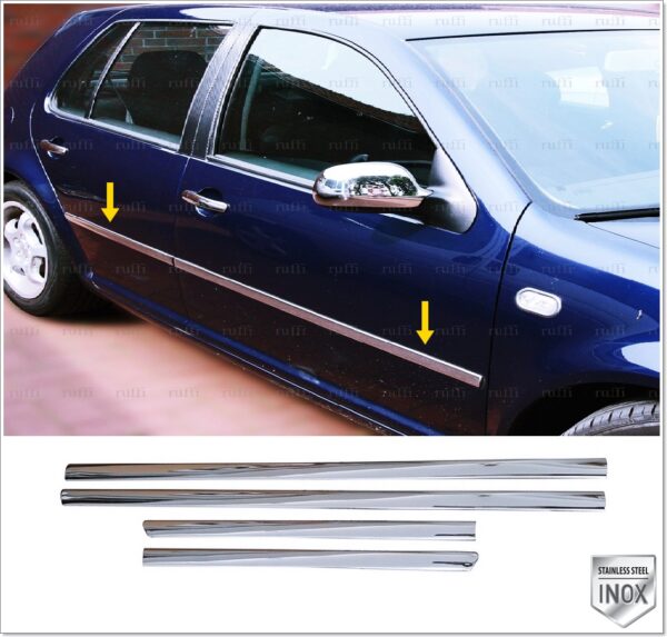 Volkswagen GOLF 4 Yan Kapı Çıtası 4 kapı P.Çelik - 3508 900012