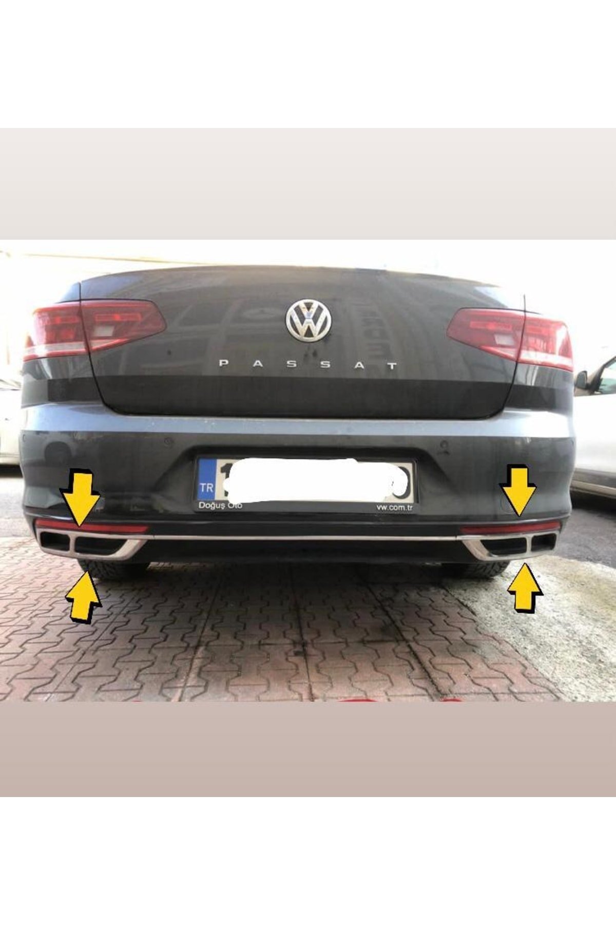 Volkswagen PASSAT B8,5 VW PASSAT B8,5 2019> Egzoz Çerçevesi 3 Prç. P.Çelik - 3554 000102 - Görsel 2