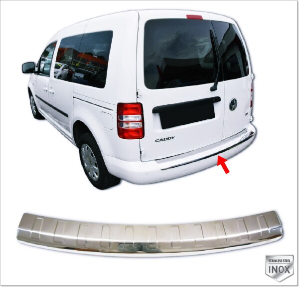 Volkswagen CADDY  III Arka Tampon Üstü Koruma P.Çelik - 3503 120014